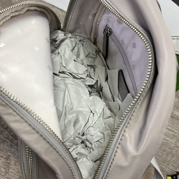 Kate Spade Dawn Medium Nylon Backpack Soft Taupe WKRU5913 NWT main image 10